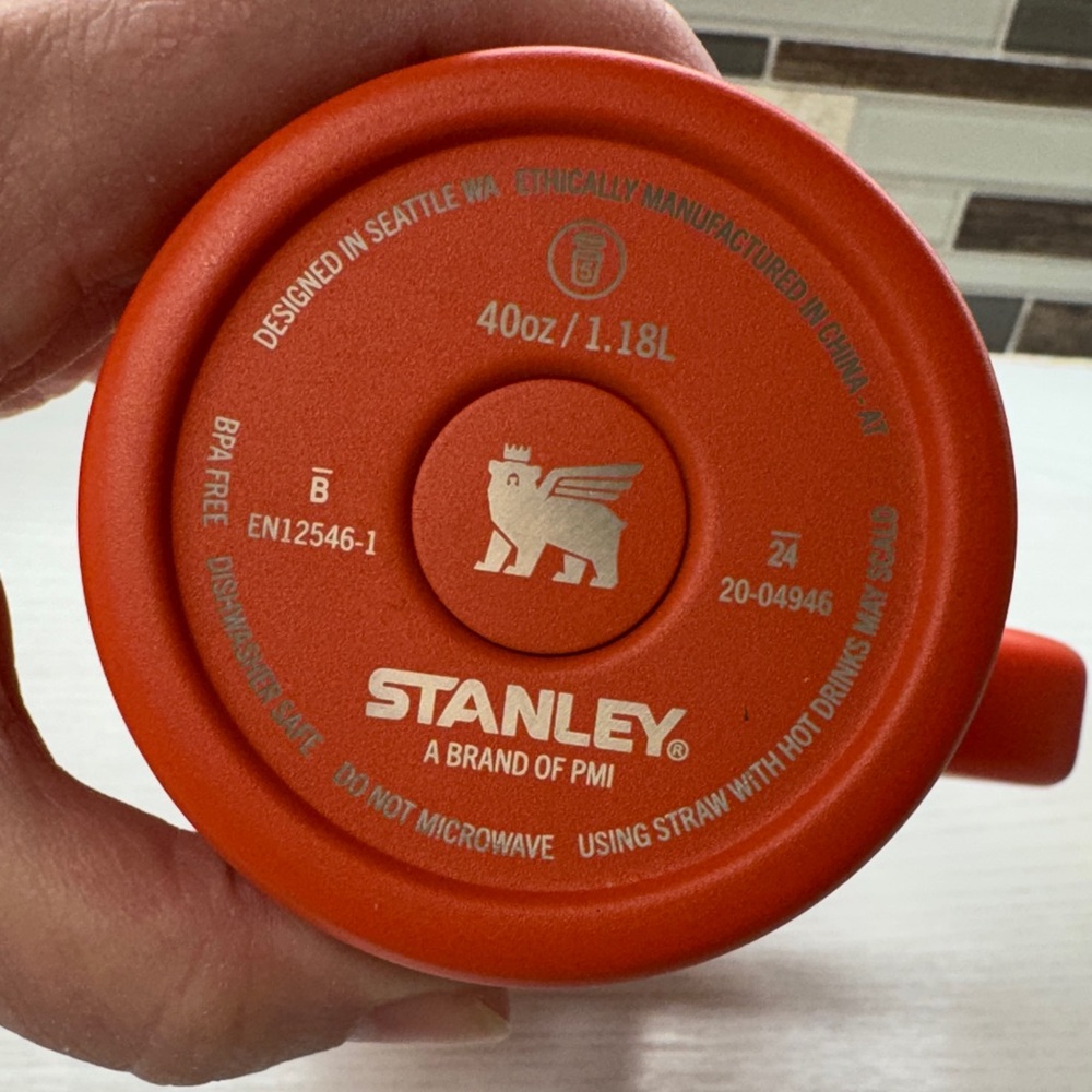 Matching Stanley Orange Quencher Tumbler with Carry-All - Picture 3 of 9
